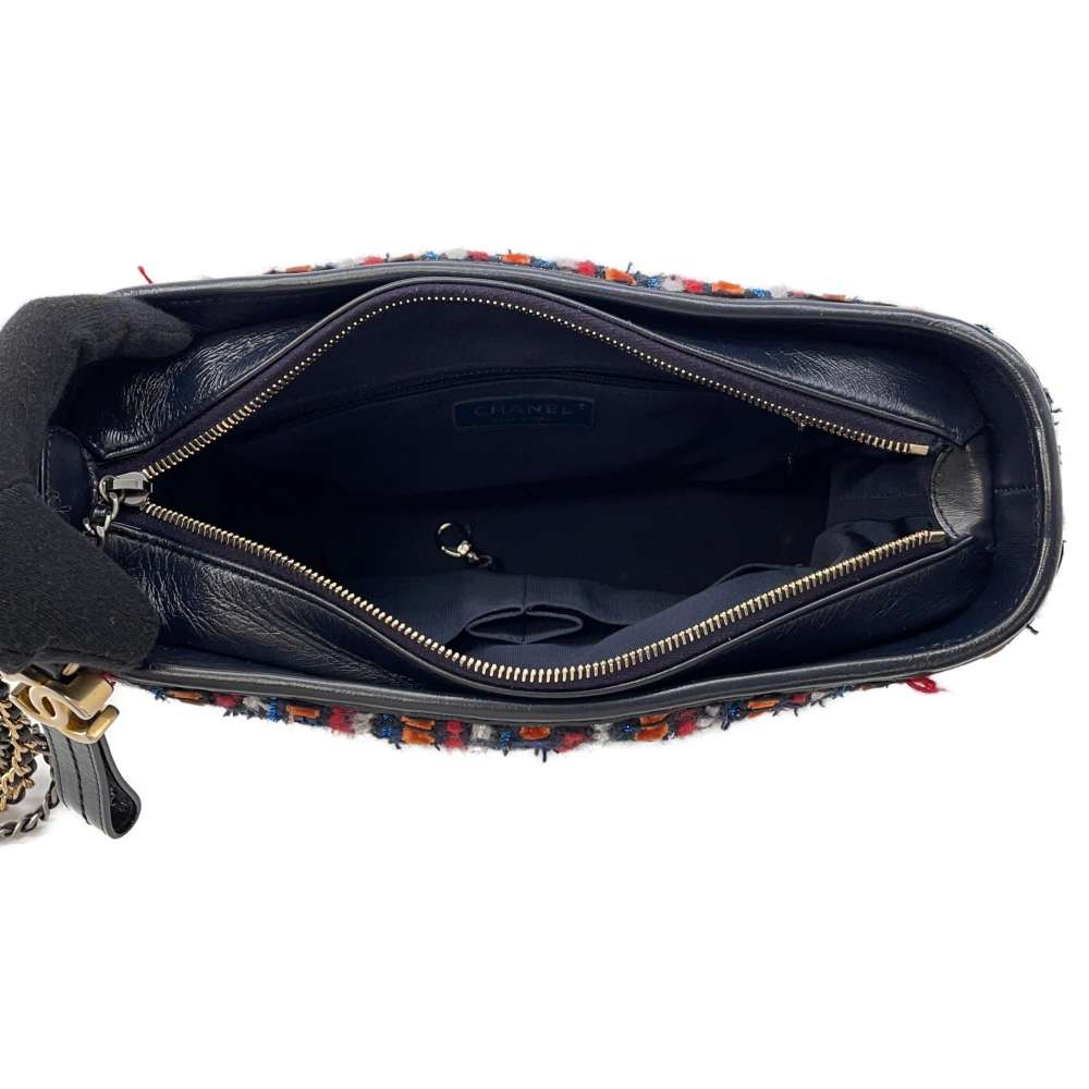 CHANEL Gabriel Do Hobo ChainShoulder MulticolorA93824 Tweed Leather Size Large
