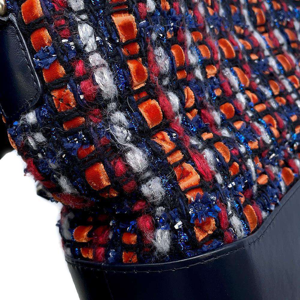 CHANEL Gabriel Do Hobo ChainShoulder MulticolorA93824 Tweed Leather Size Large
