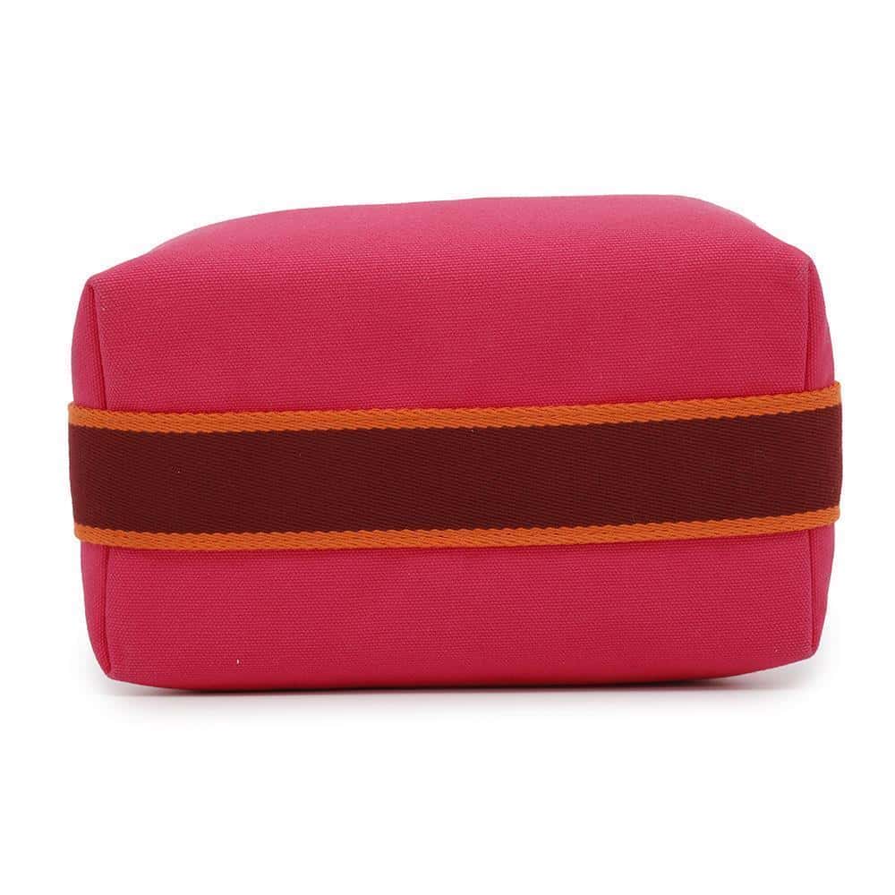 HERMES Brid a Black Hibiscus Canvas Size PM