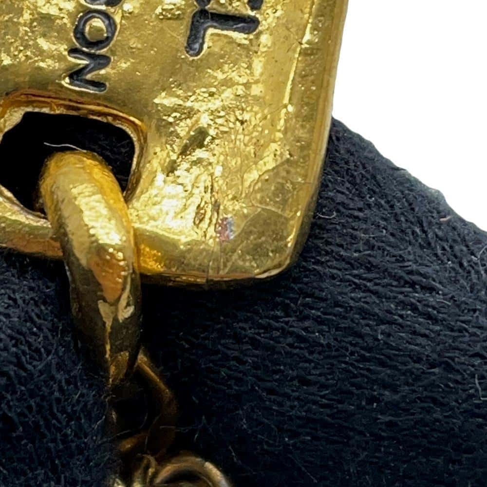 CHANEL Cambon Plate Chain Necklace Gold Metal