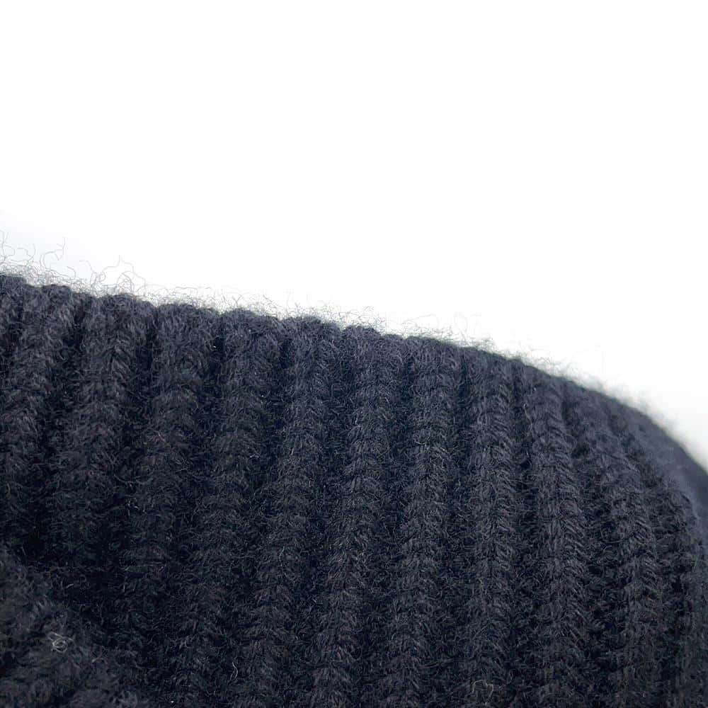HERMES H Jacquard Skipper Knit Size 42 Black2H2623DA Wool 100%