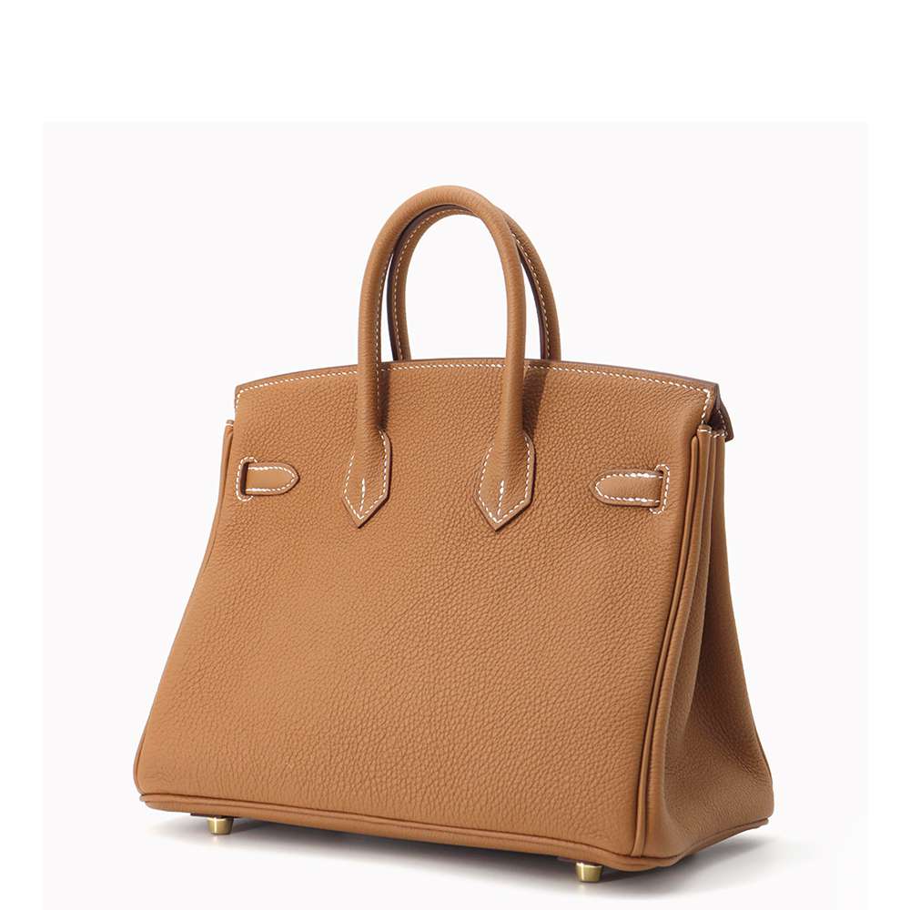 HERMES Birkin Gold Togo Leather Size 25
