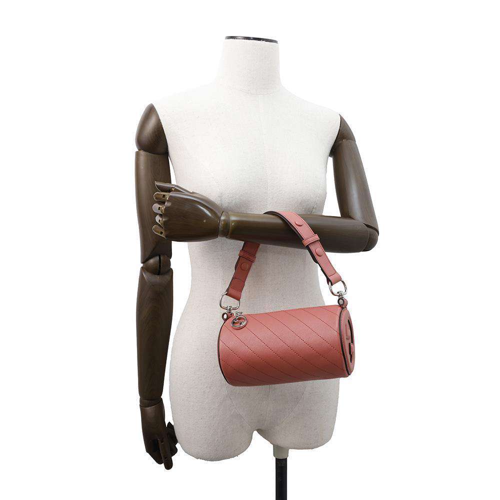 GUCCI Blondie Shoulder Bag Pink760170 Leather Size Mini