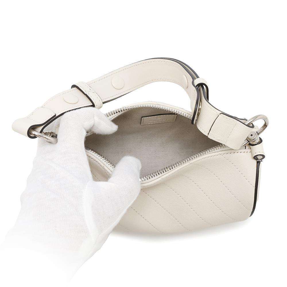 GUCCI Blondie Shoulder Bag White760170 Leather Size Mini