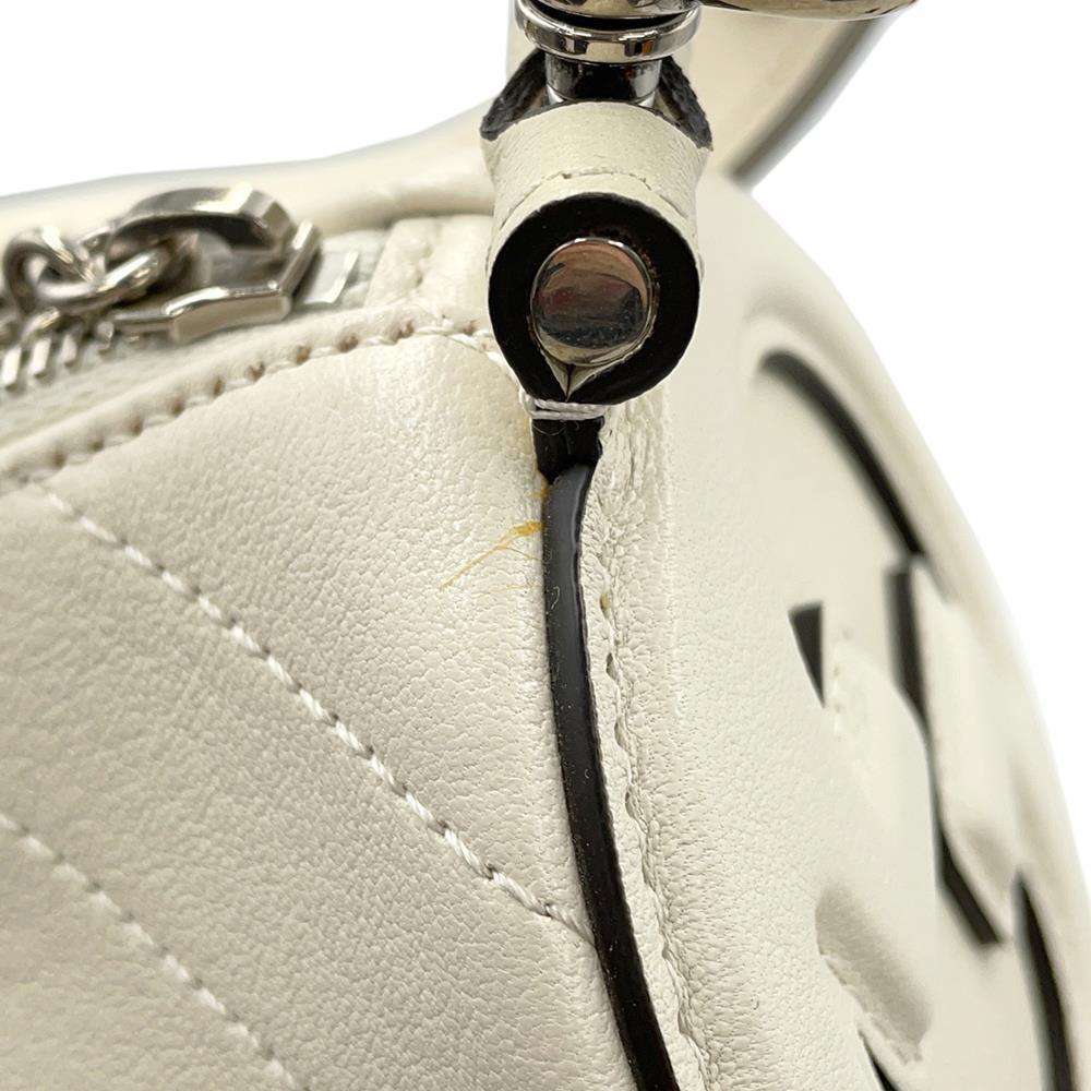 GUCCI Blondie Shoulder Bag White760170 Leather Size Mini