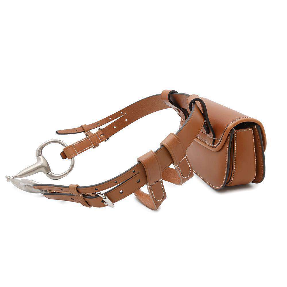GUCCI Bamboo belt bag Brown681137 Leather