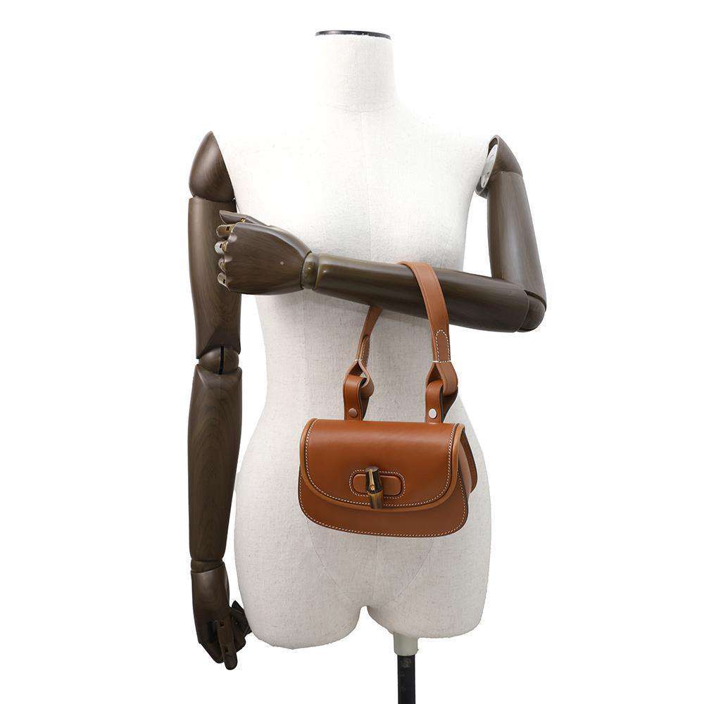 GUCCI Bamboo belt bag Brown681137 Leather