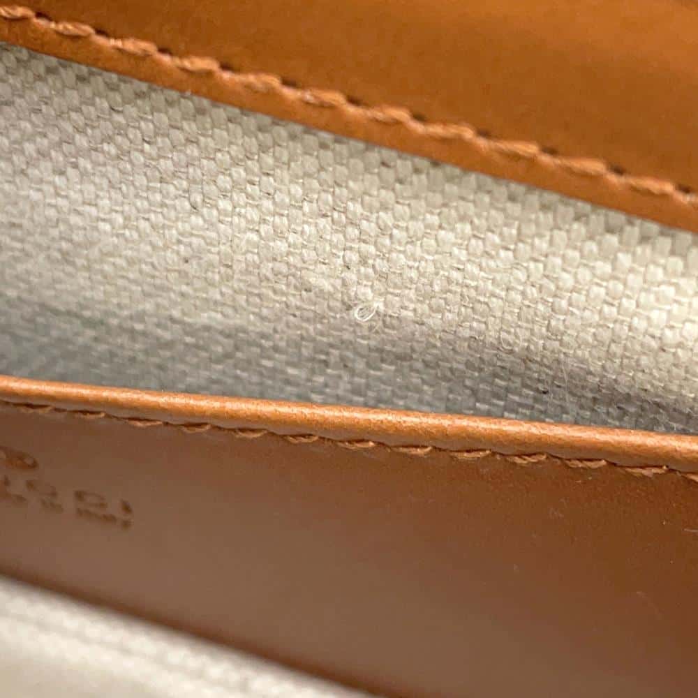GUCCI GG Supreme Bamboo1947 Belt Bag Beige/Brown681137 PVC Leather Size Mini