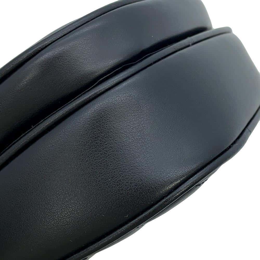 GUCCI Interlocking G Heart Shoulder Bag Black751628 Leather