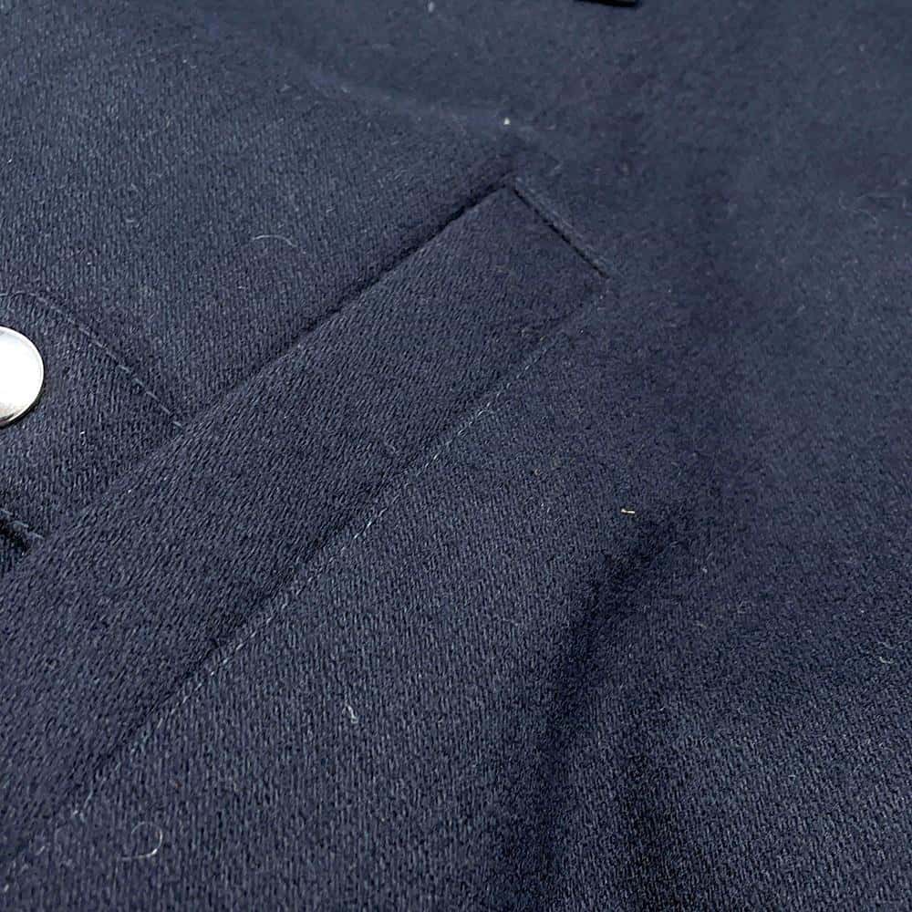 GUCCI Bomber jacket with button detail Size 40 Black712880 Wool 100%