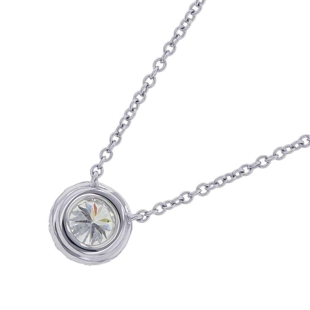 TIFFANY&Co. Solest Diamond Necklace Pt950
