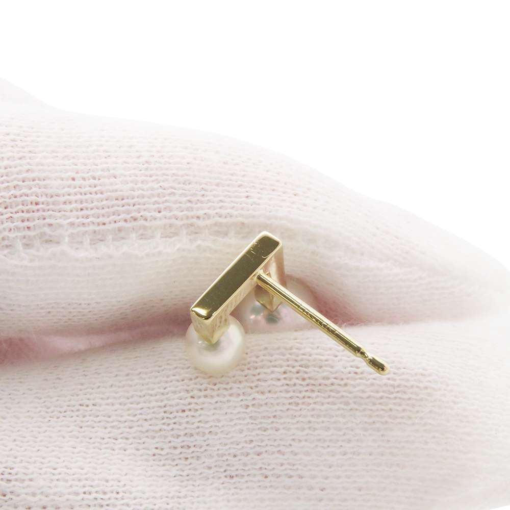 TASAKI Balance Note EarringsE-3980 18K Yellow Gold
