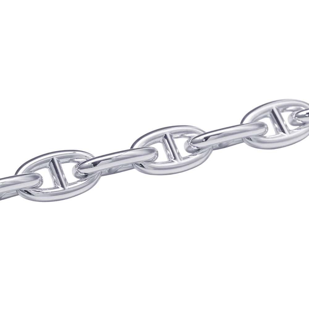 HERMES Chaine d'Ancre Bracelet 15 frames Size GM SV925