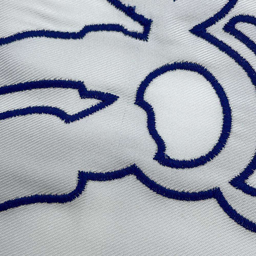 HERMES Carre Brides de Gala Tattoo Cotton Brides de Gala Tattoo Size 90 Marine/White Silk100%
