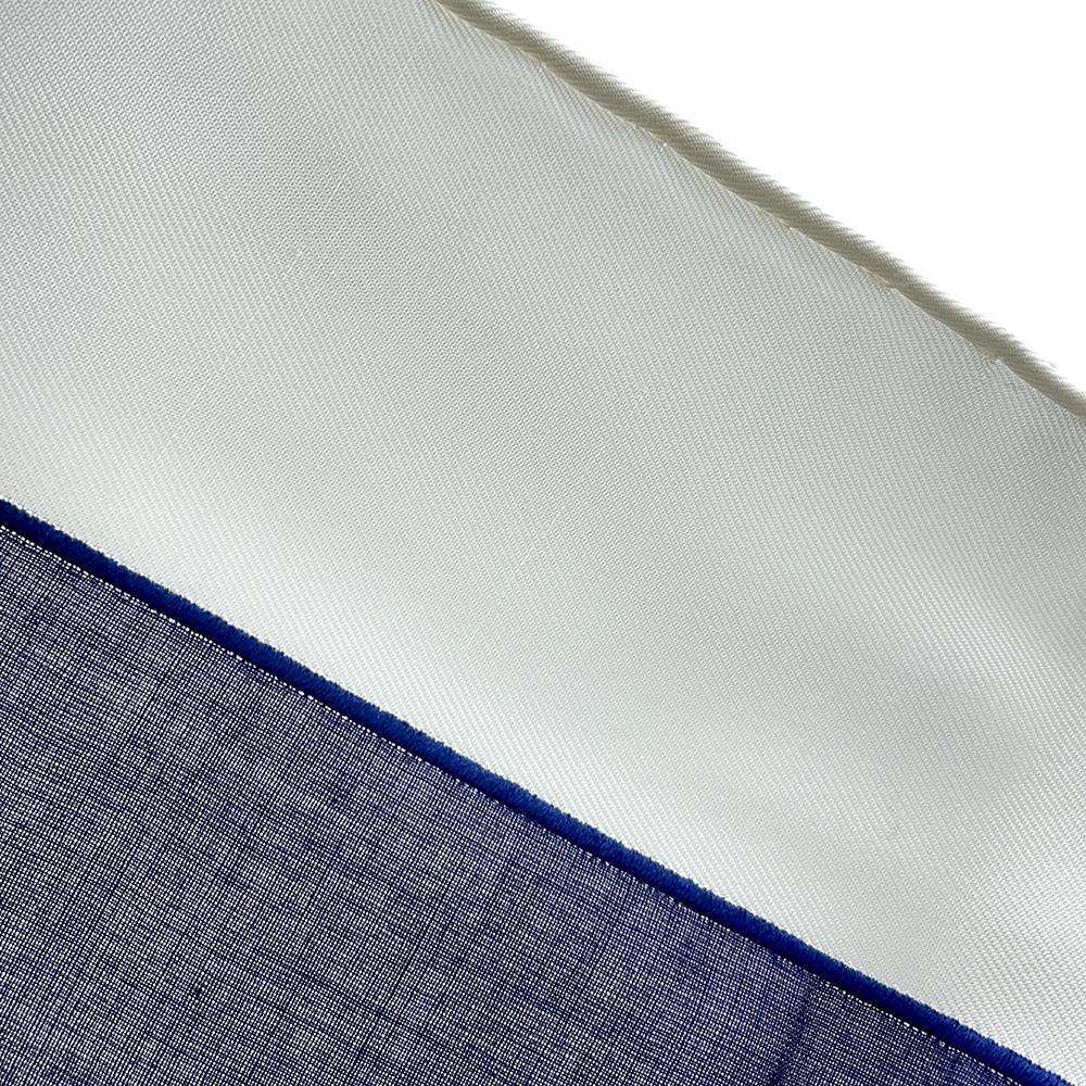 HERMES Carre Brides de Gala Tattoo Cotton Brides de Gala Tattoo Size 90 Marine/White Silk100%