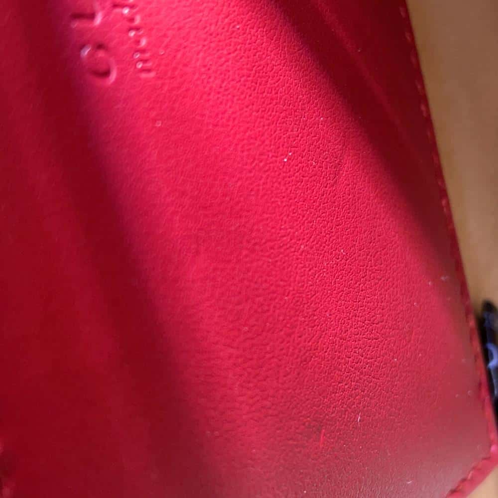 GUCCI Interlocking G Heart Shape Shoulder Bag Red751628 Leather