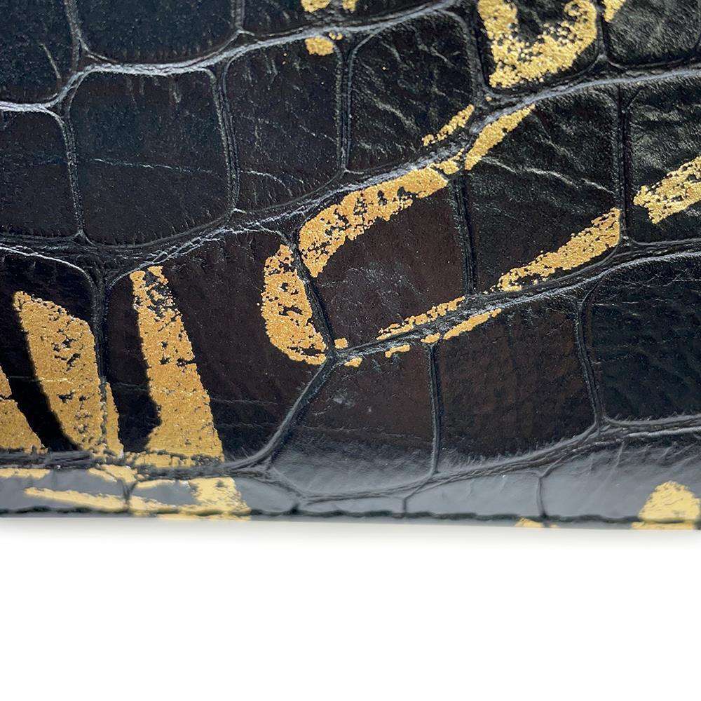 CHANEL 2.55 ChainShoulder Bag Black/GoldAS0874 Embossed Leather