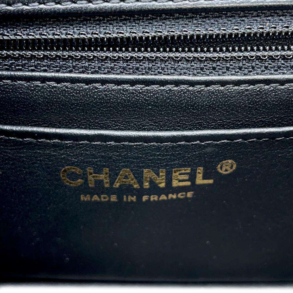 CHANEL 2.55 ChainShoulder Bag Black/GoldAS0874 Embossed Leather