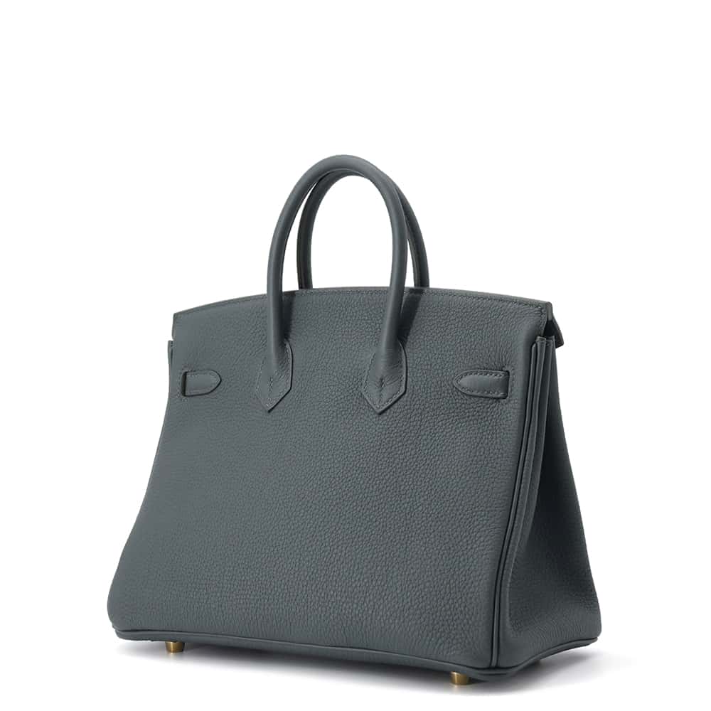 HERMES Birkin Vert Mangrove Togo Leather Size 25