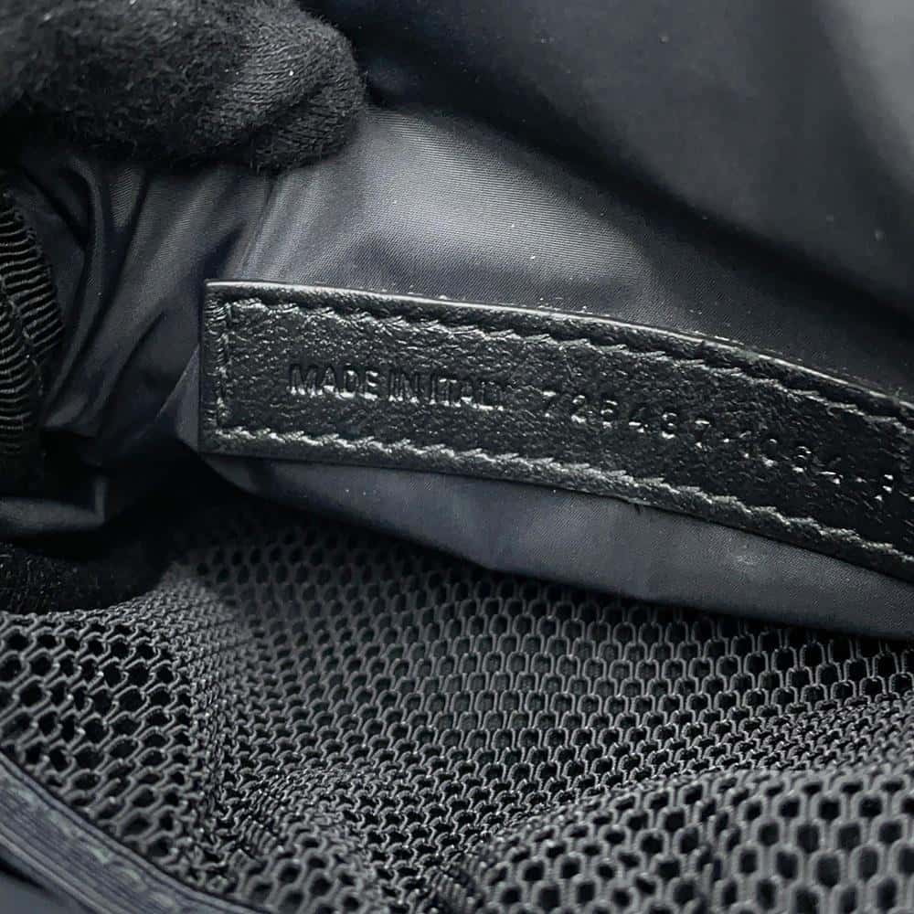 BALENCIAGA Adidas collaboration Shoulder Black/Blue725437 Nylon Canvas