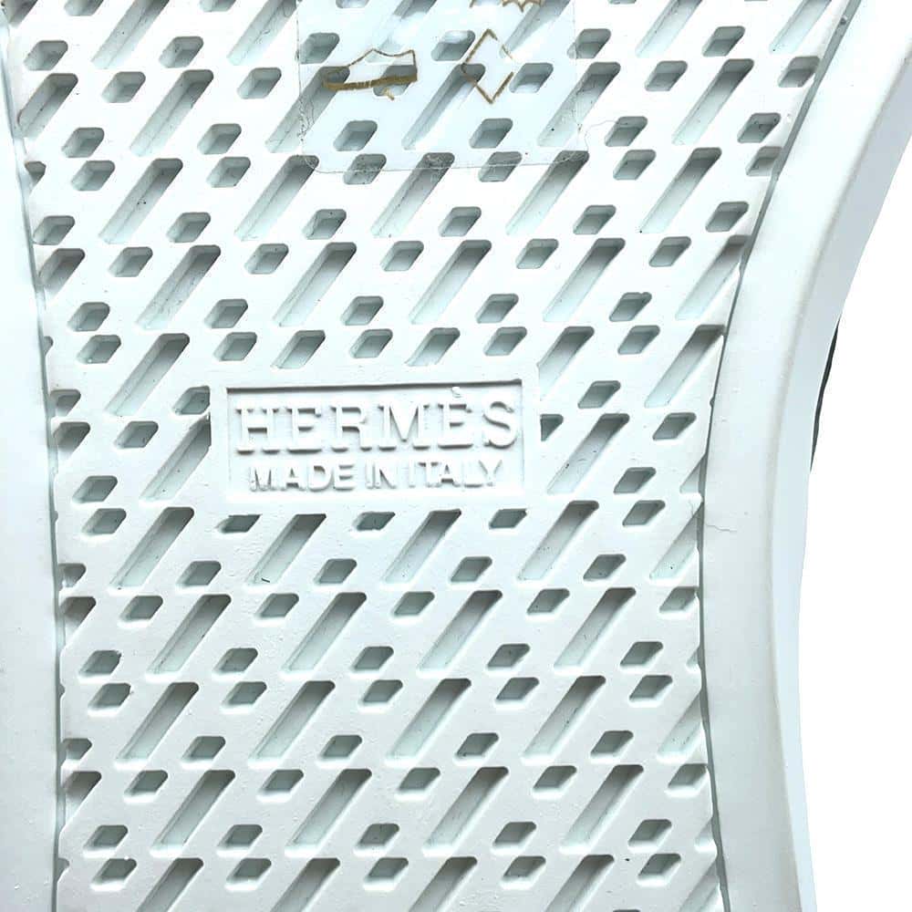 HERMES Innocent Sneakers Black Canvas Size 36.5