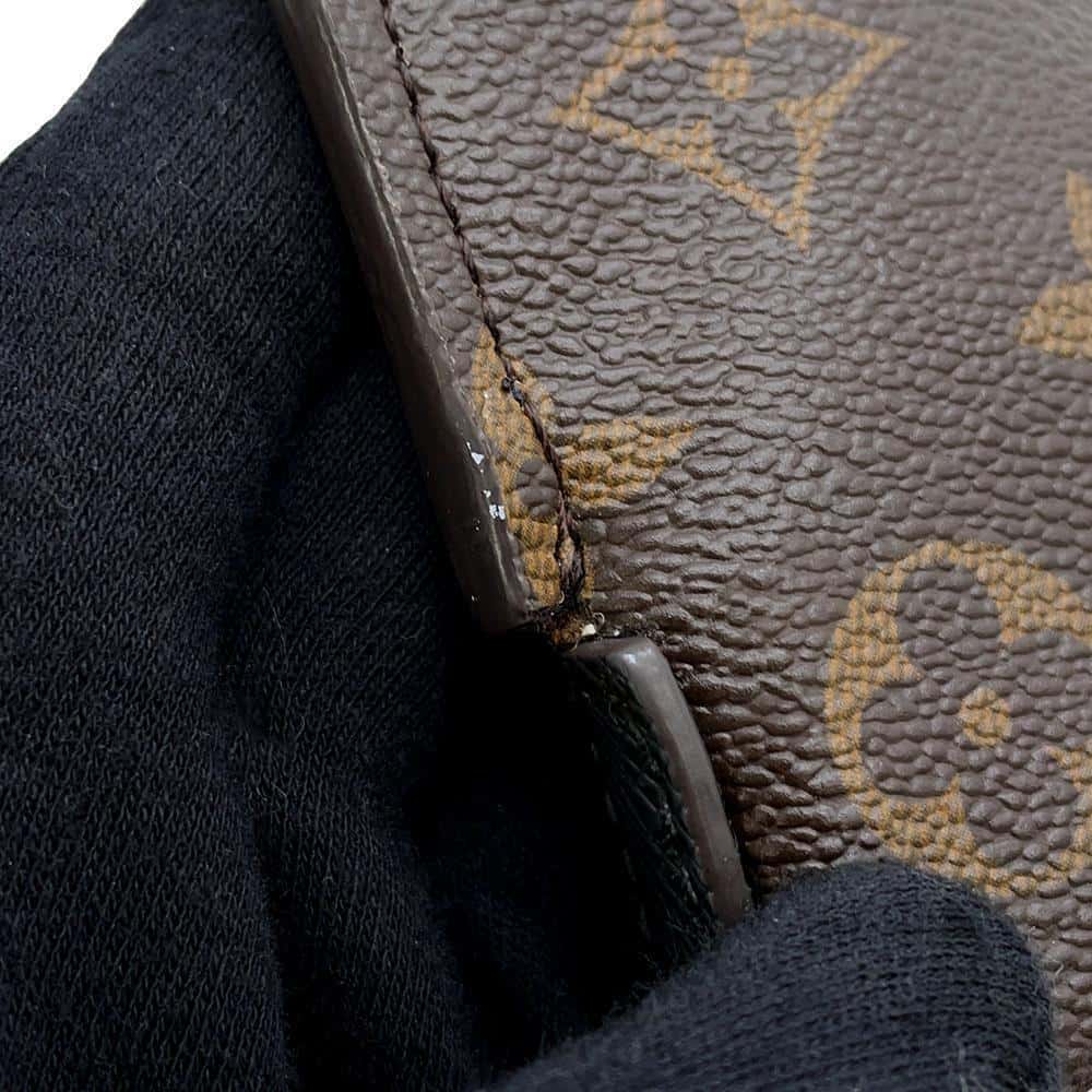 LOUIS VUITTON Split Sacoche Blue/BrownM43854 Monogram Pacific