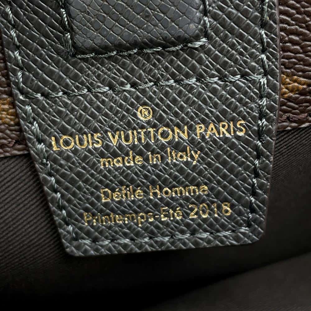 LOUIS VUITTON Split Sacoche Blue/BrownM43854 Monogram Pacific