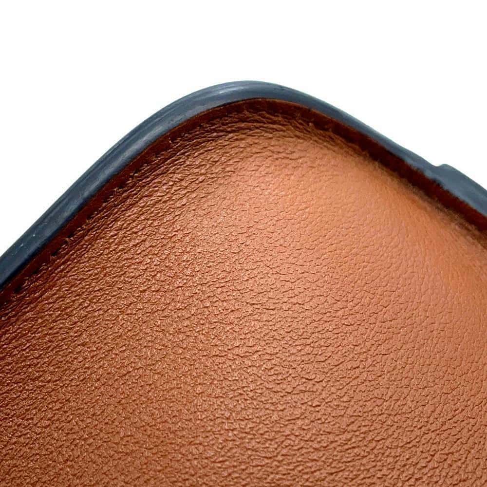 Valentino Garavani V-sling 2WAY Shoulder Brown Mouton Leather