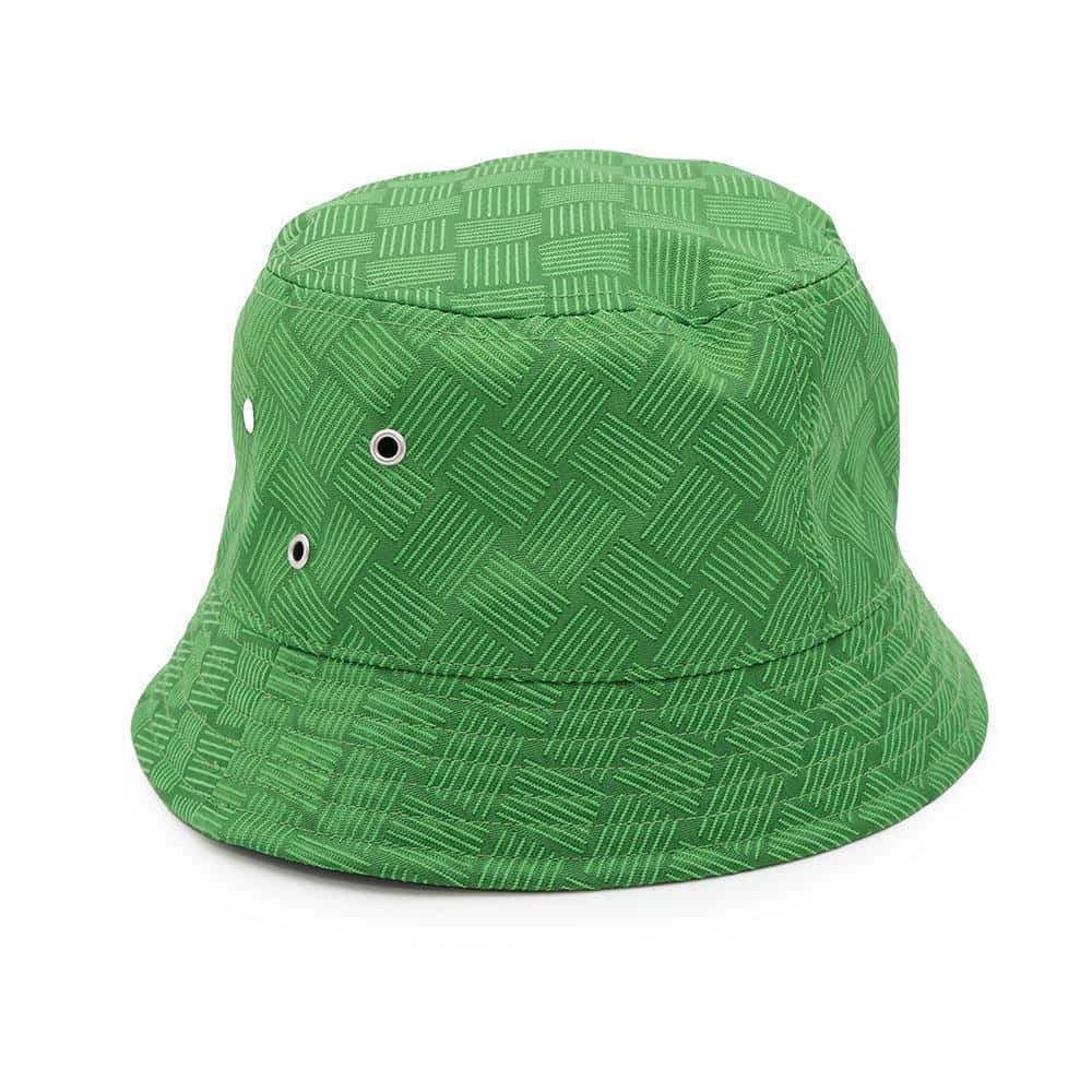 Bottega Veneta INTRECCIATOPattern bucket hat Size L Green692795 Nylon75% Polyester25%