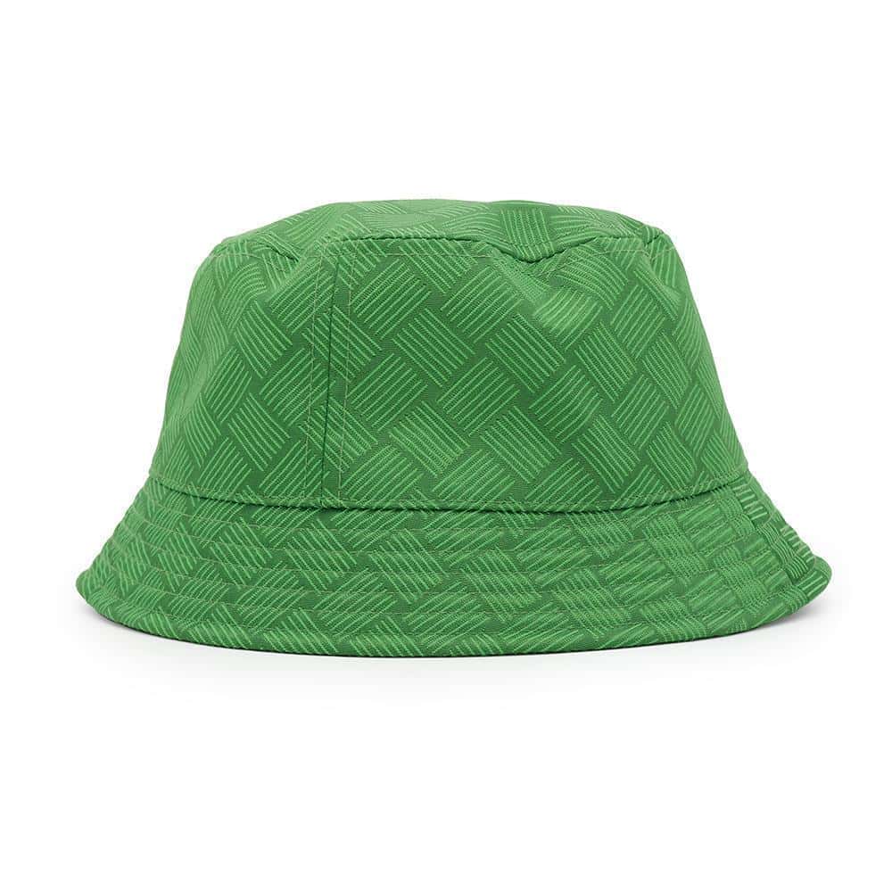 Bottega Veneta INTRECCIATOPattern bucket hat Size L Green692795 Nylon75% Polyester25%