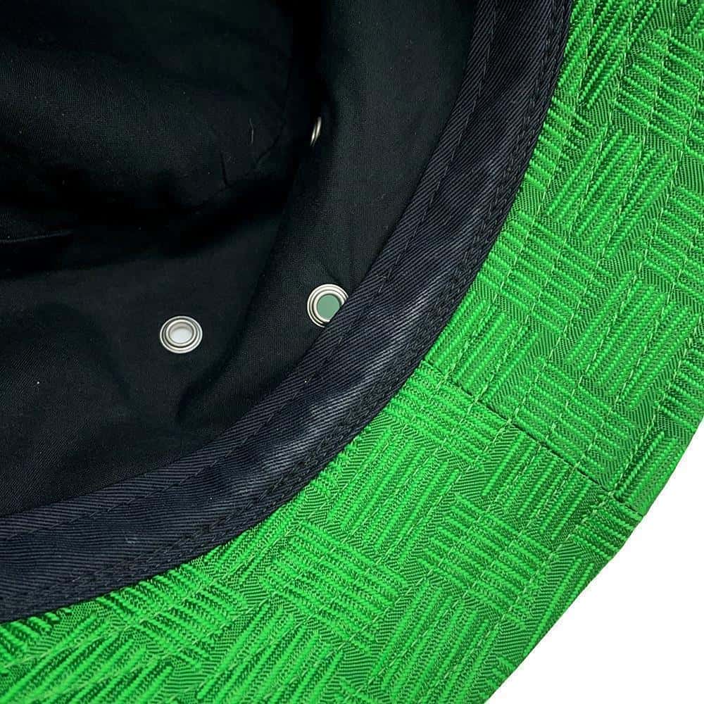 Bottega Veneta INTRECCIATOPattern bucket hat Size L Green692795 Nylon75% Polyester25%