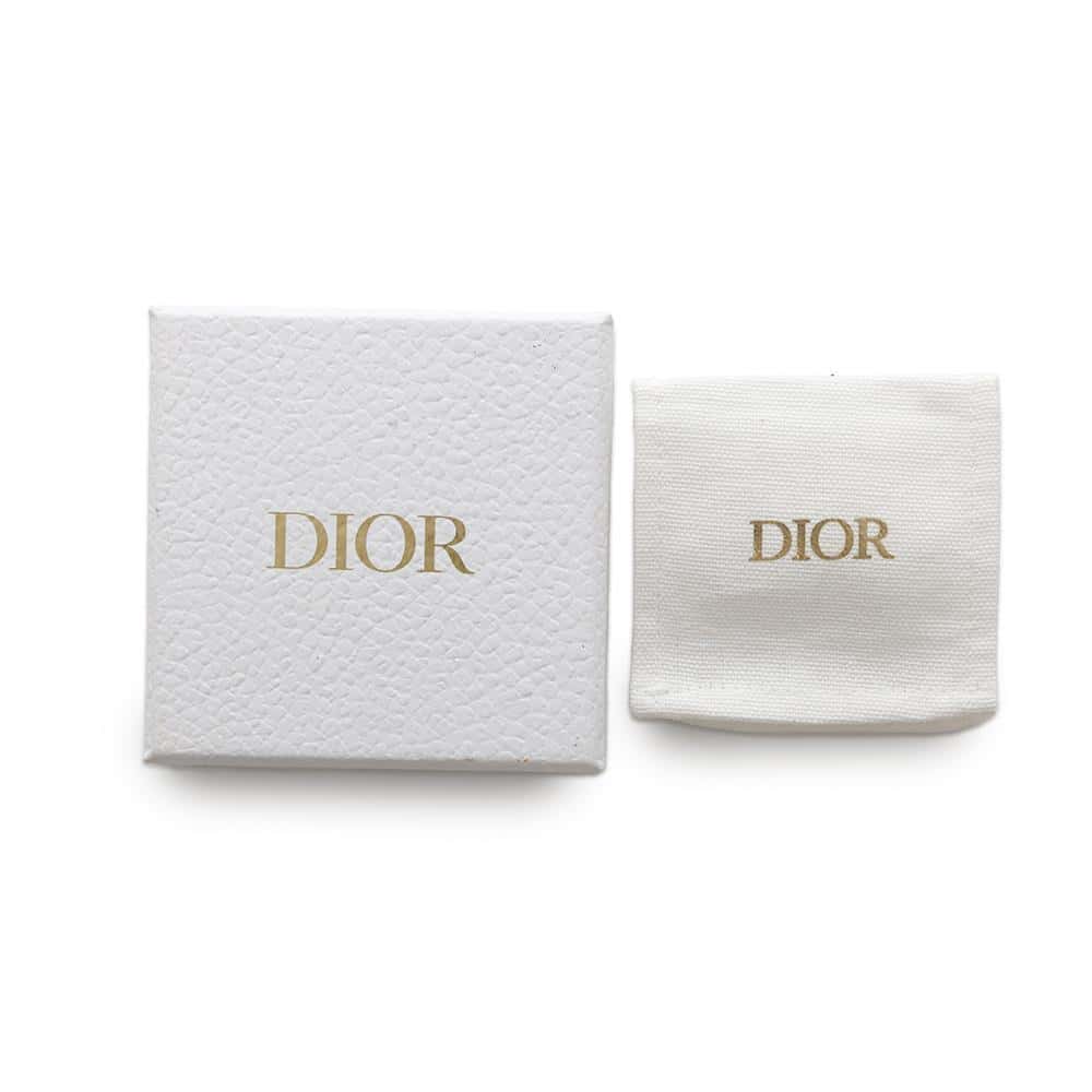 Dior Tribal earrings single Gold Metal Faux Pearl Rhinestone