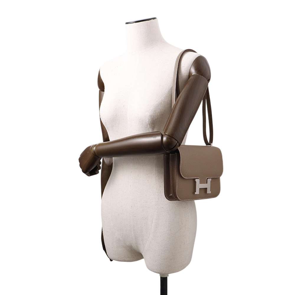 HERMES Constance Miroir Etoupe Chevre Myzore Goatskin Size Mini