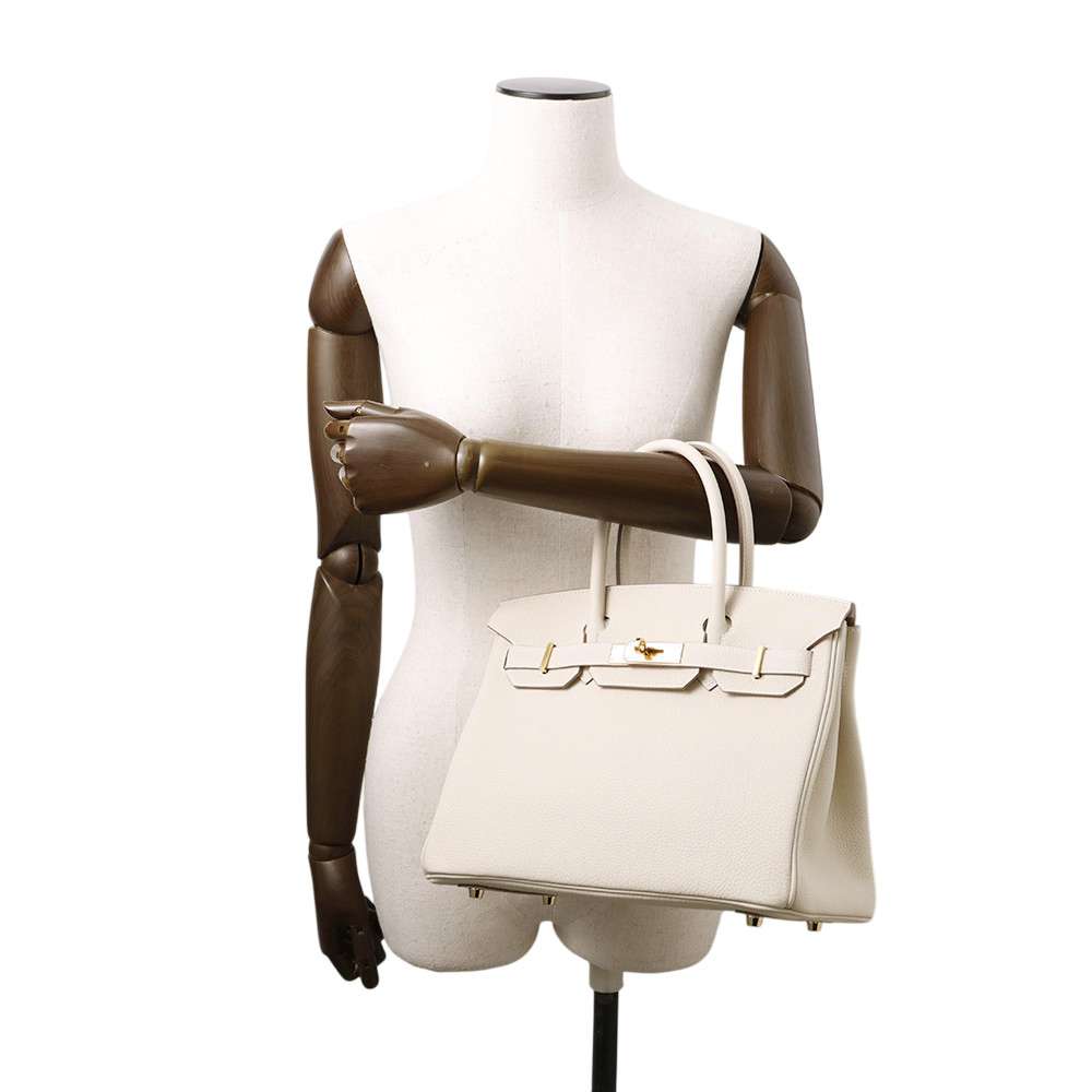 HERMES Birkin Craie Togo Leather Size 30