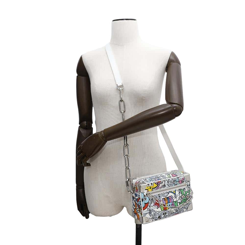 LOUIS VUITTON Mini Soft Trunk White/MulticolorM82008 Monogram・Comic