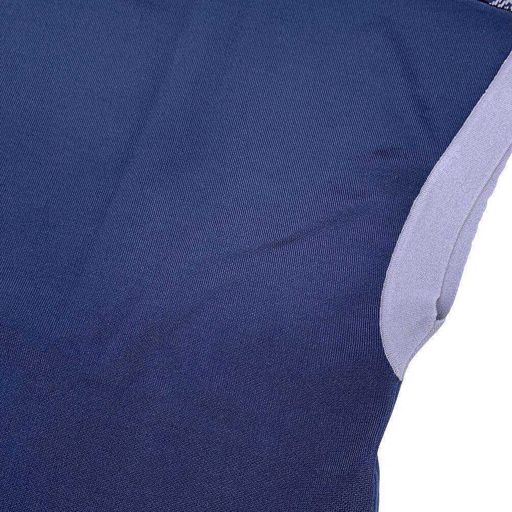 HERMES Short sleeve knit JacquardKnit 《Bride de Gala》 Size Chronomat 44 Blue・NoirH5E2685DA5H34 Rayon49% Silk27% Cotton20% Nylon4%