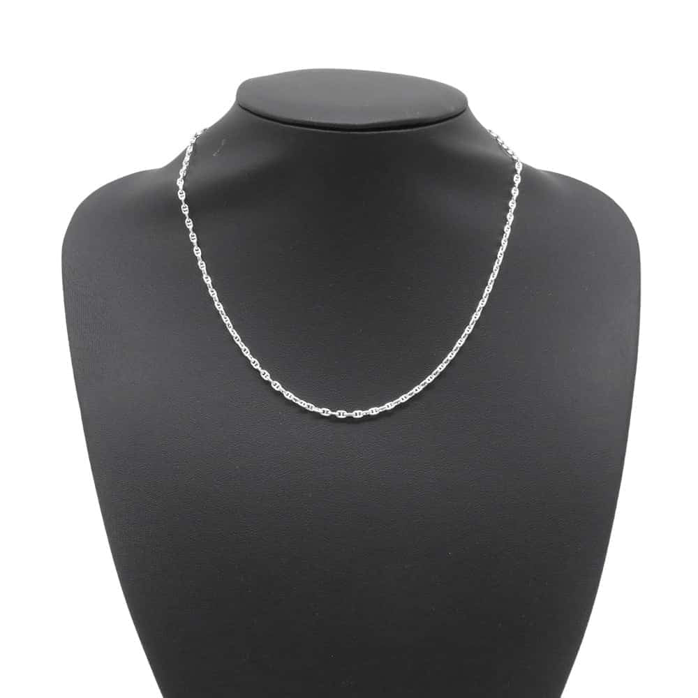 HERMES Chaine d'Ancre Mini Sellier Necklace Size TTPM SV925
