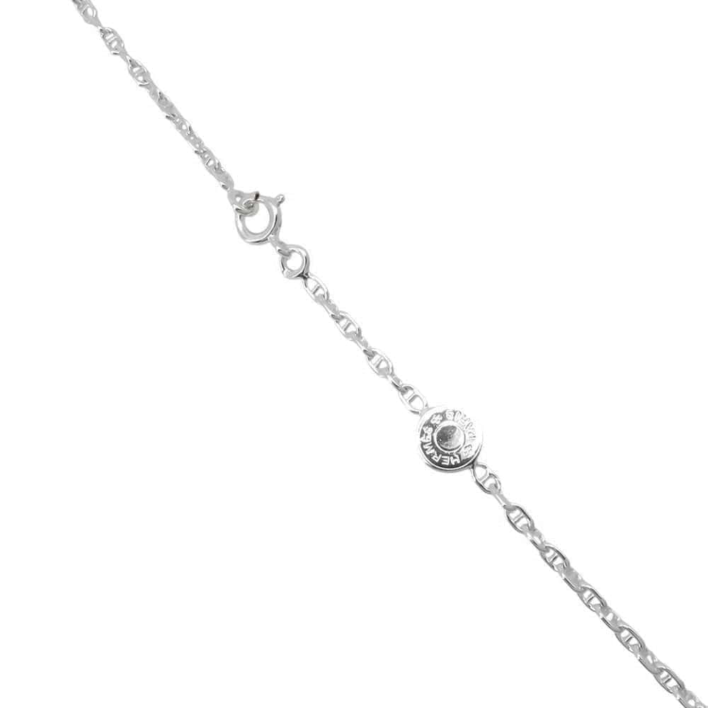 HERMES Chaine d'Ancre Mini Sellier Necklace Size TTPM SV925