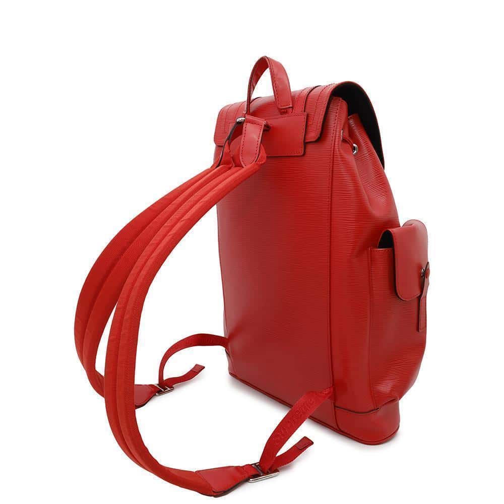 LOUIS VUITTON Christopher Red/NoirM53414 Epi Leather Supreme Size PM