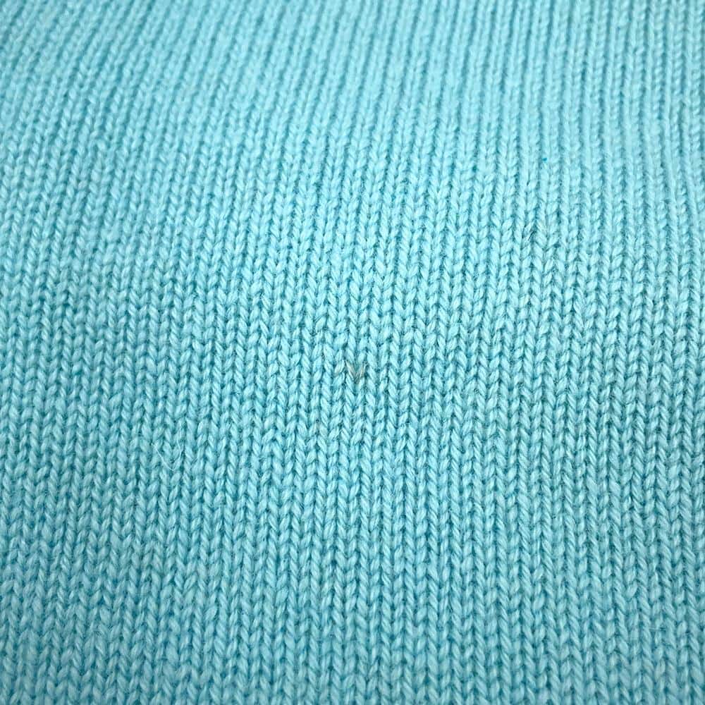 CHANEL cardigan Size 34 Light Blue/PurpleP76463 Cashmere100% Rhinestone