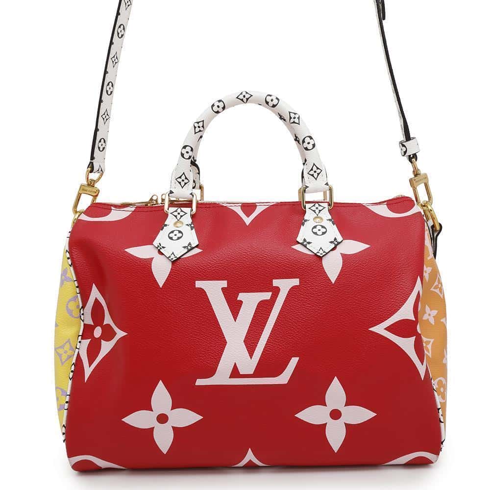 LOUIS VUITTON Speedy - Bandouliere NM RougeM44573 Monogram / Giant Size 30