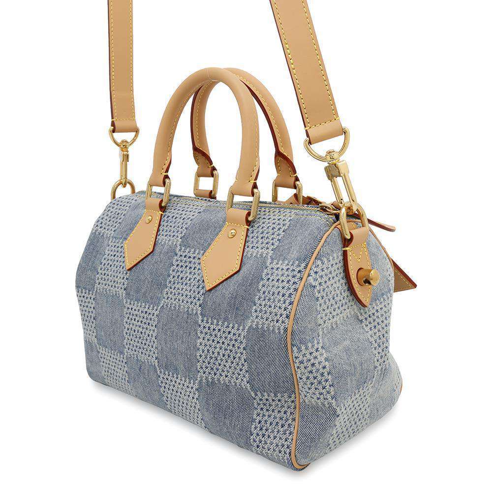 LOUIS VUITTON Speedy Bandouliere BlueN40700 Damier・Denim Size 25