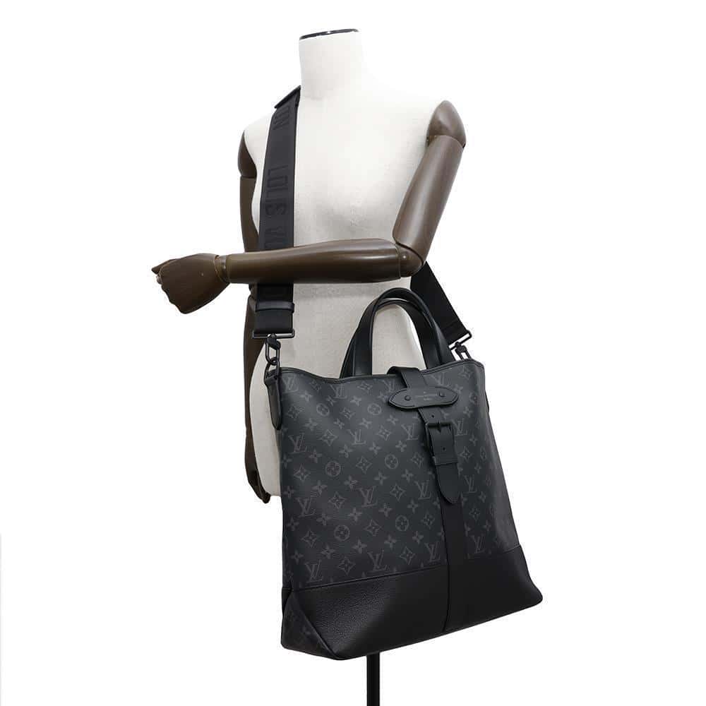 LOUIS VUITTON Saumur tote NoirM45914 Monogram Eclipse
