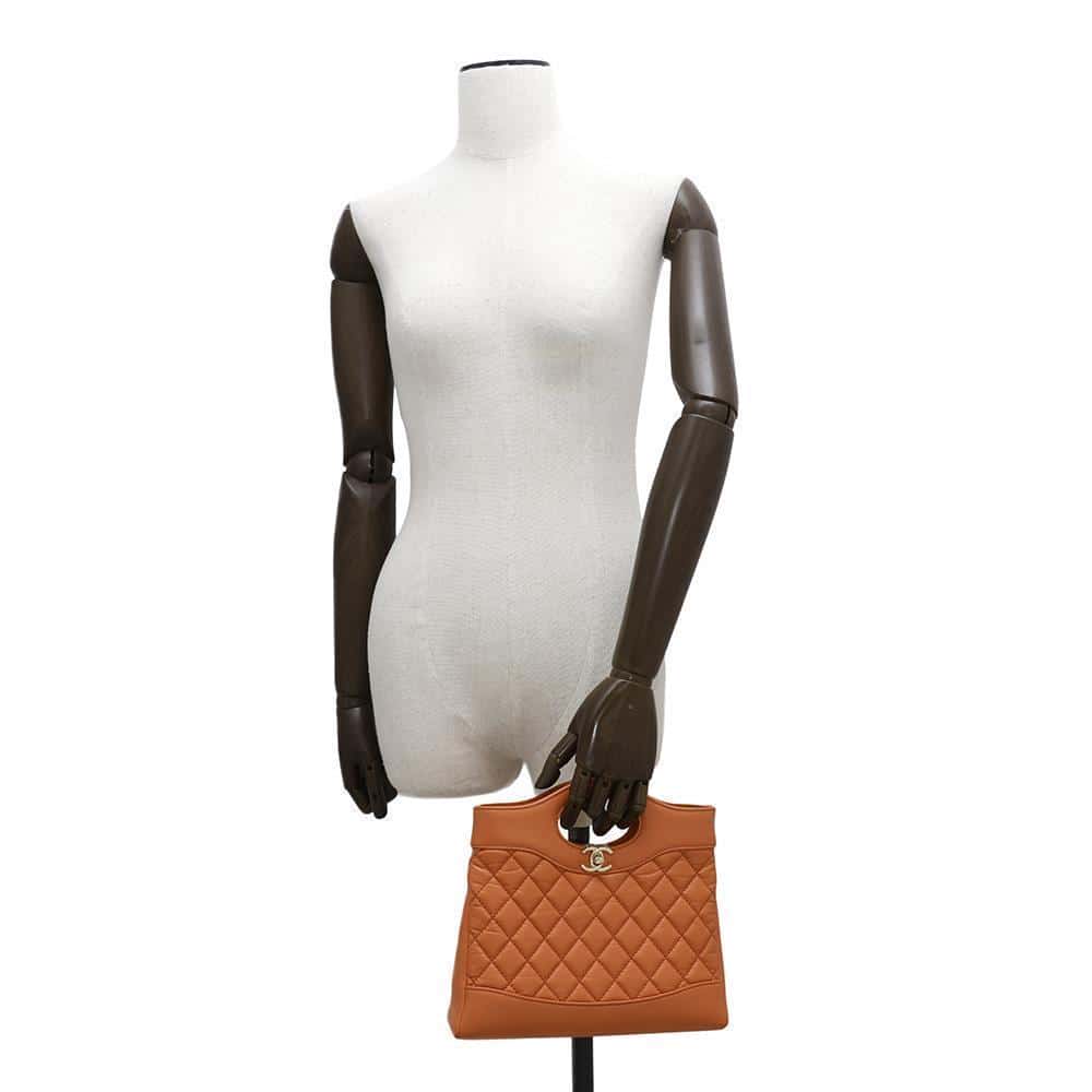CHANEL CHANEL31 Mini Shopping Bag OrangeAS4133 Calf Leather Size Mini