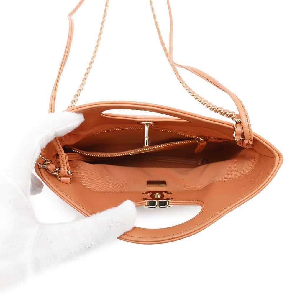 CHANEL CHANEL31 Mini Shopping Bag OrangeAS4133 Calf Leather Size Mini