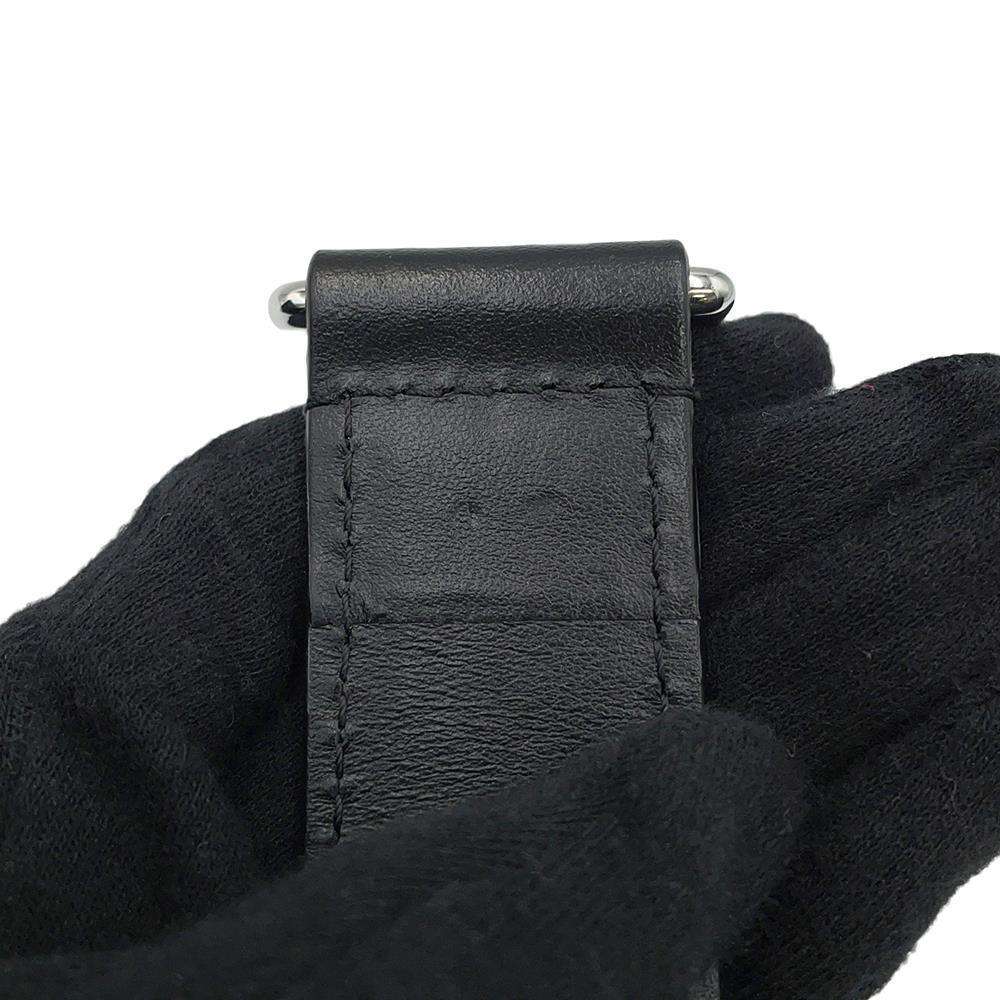 LOUIS VUITTON side trunk NoirM25160 Grained Calf Leather Size MM