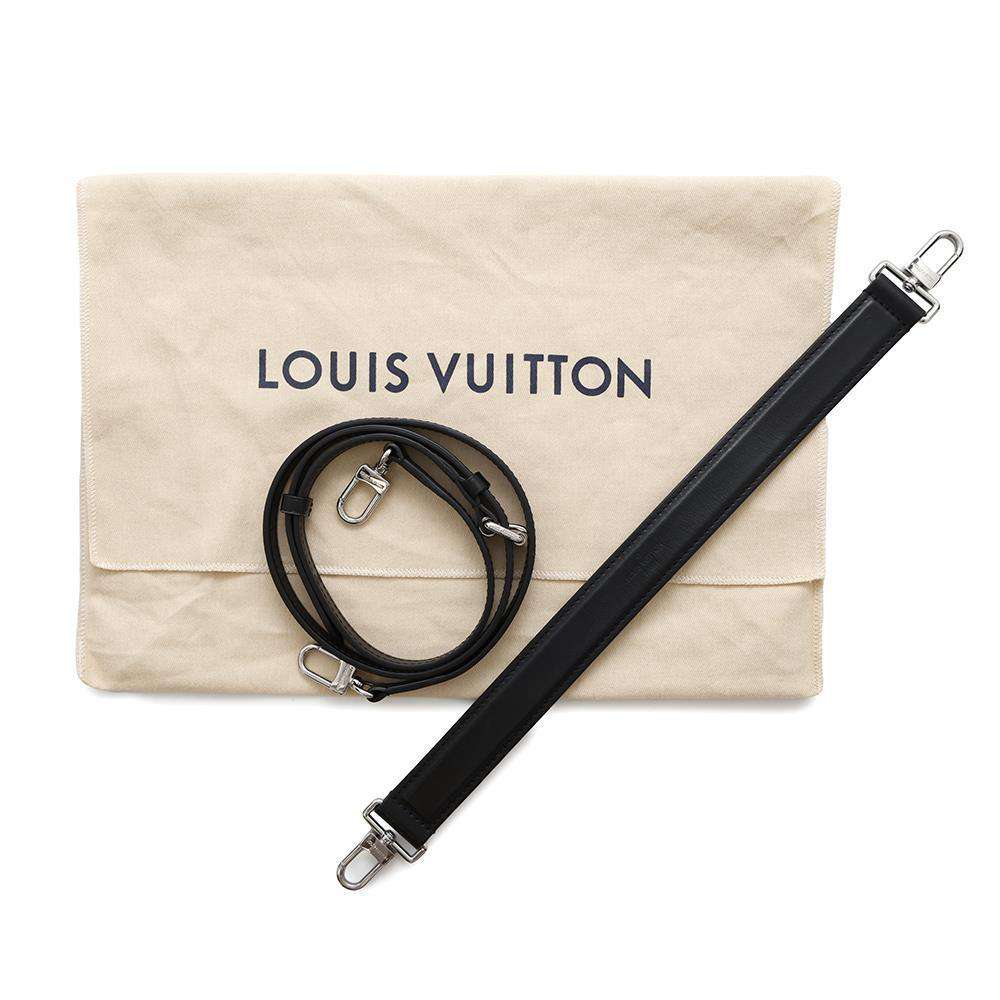 LOUIS VUITTON side trunk NoirM25160 Grained Calf Leather Size MM