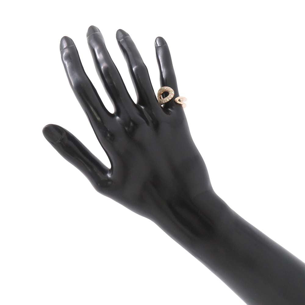 HERMES Chaine d'Ancre Punk Ring Size 52/#12 18K Pink Gold