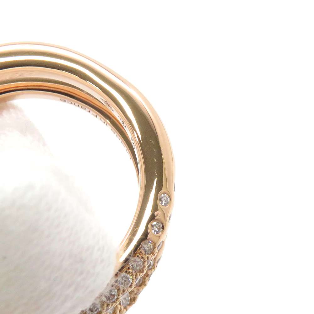 HERMES Chaine d'Ancre Punk Ring Size 52/#12 18K Pink Gold