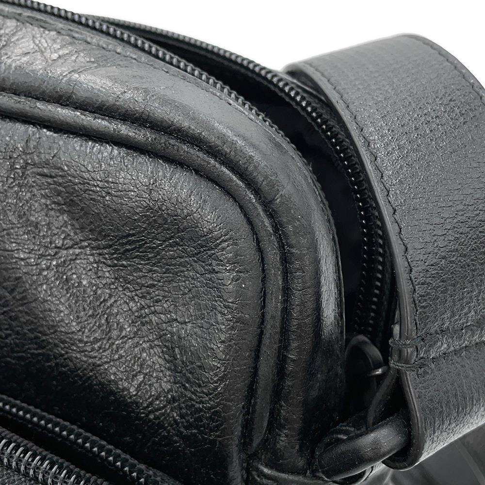 BALENCIAGA Adidas Collaboration Small Crossbody Black721850 Leather